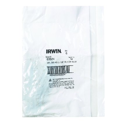 IRWIN 3/8 in. X 5 in. L High Speed Steel Drill Bit 1 pc 63524ZR